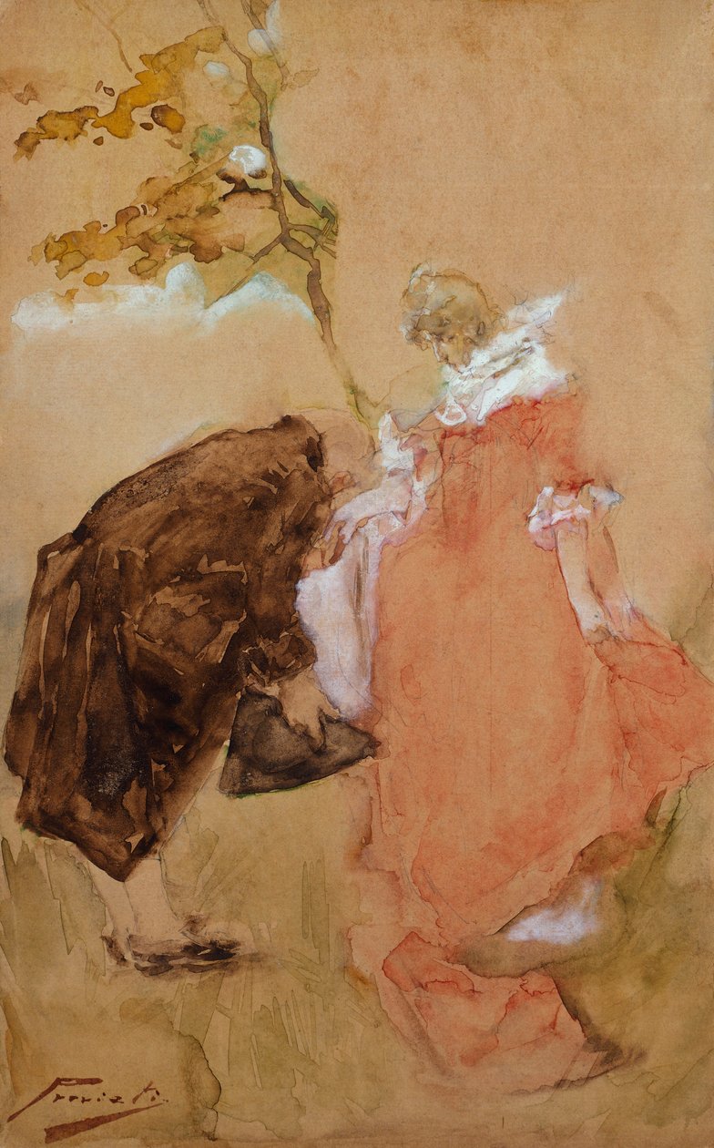 Kyss av Gaetano Previati
