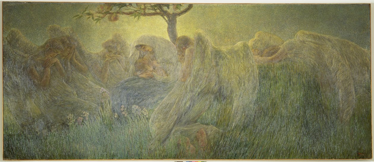 Moderskap, 1891 av Gaetano Previati