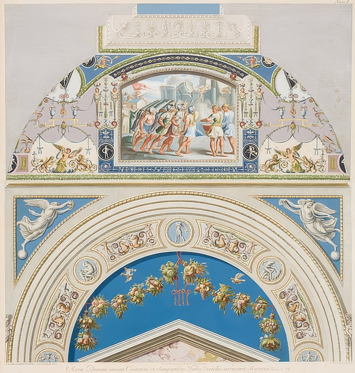 Ram och valv med en låda av Jericho. 1774 av Gaetano Savorelli