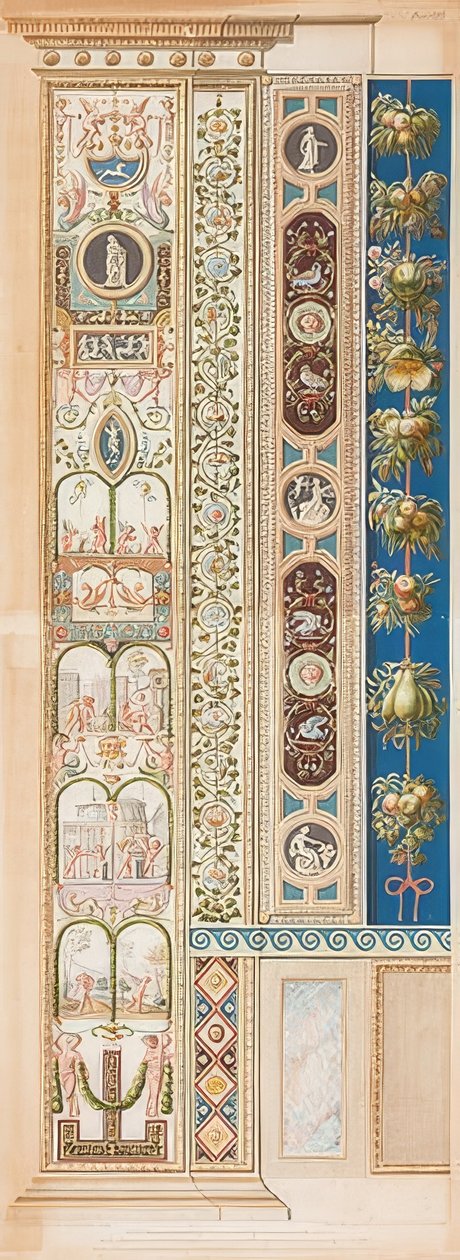 Pilaster Loggia VIII (dekoration med grupper av barn) av Gaetano Savorelli