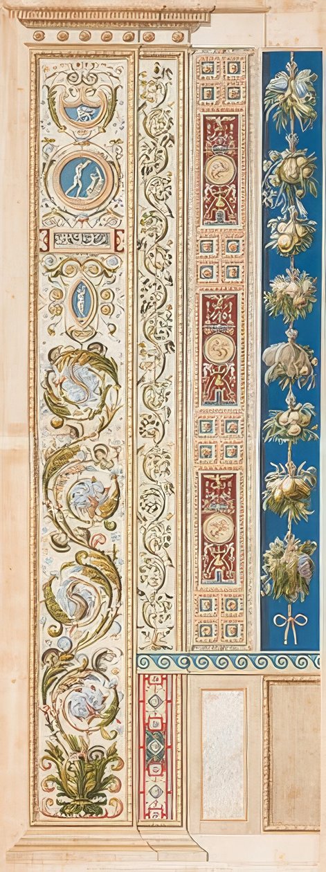 Pilaster Loggia V (dekoration med vackra rankor) av Gaetano Savorelli
