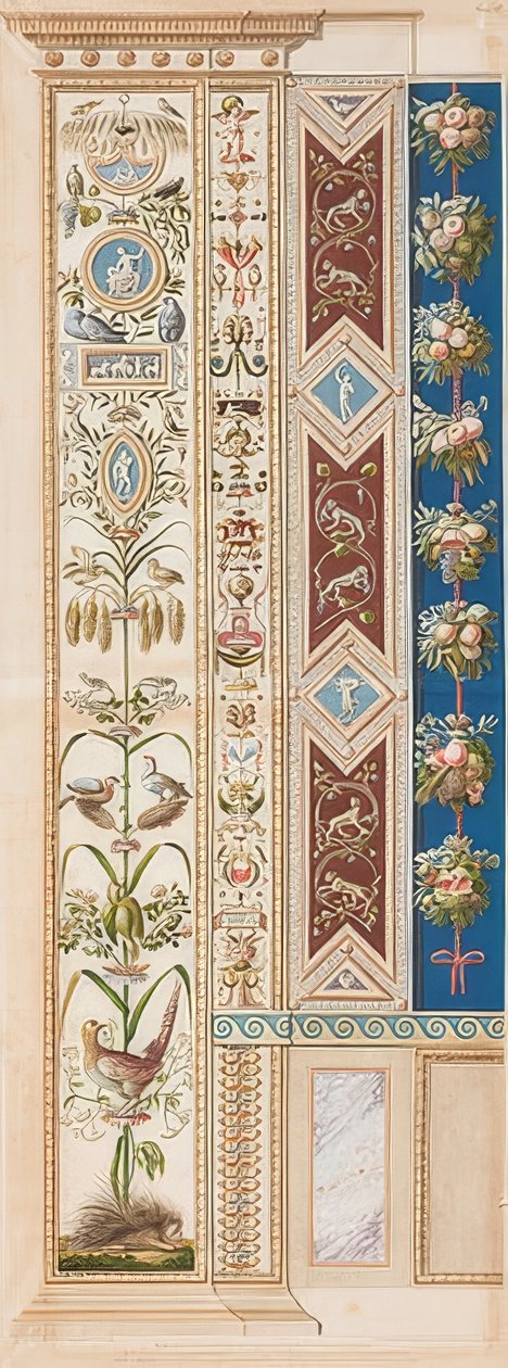 Pilaster Loggia XI (dekoration med piggsvin) av Gaetano Savorelli