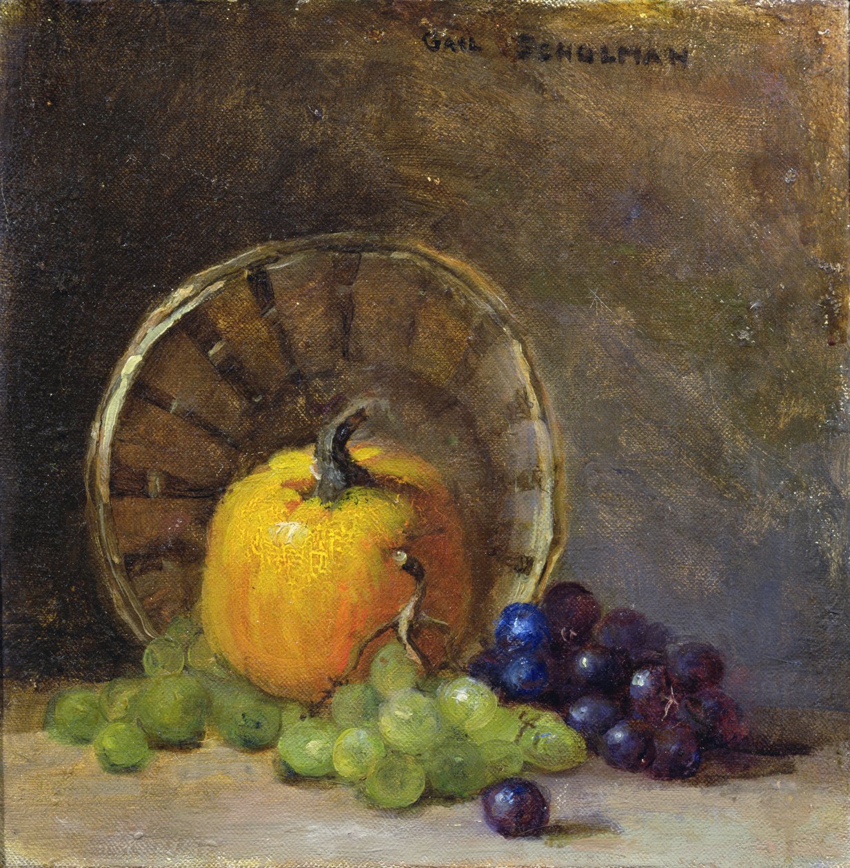 Pumpa (olja på duk) av Gail Schulman