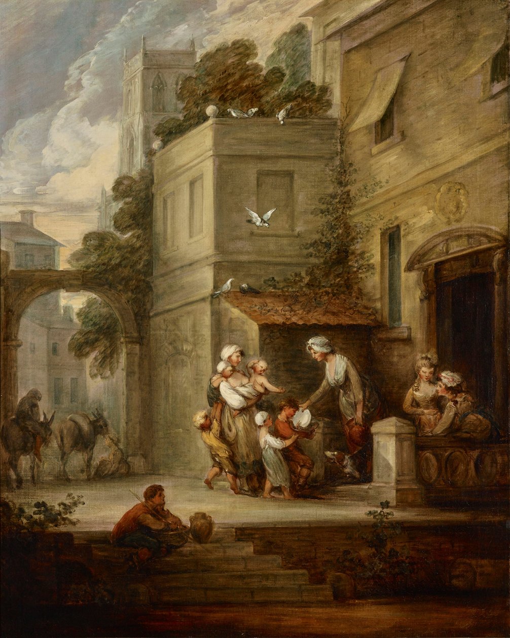 Välgörenheten lindrar nöd av Gainsborough Dupont