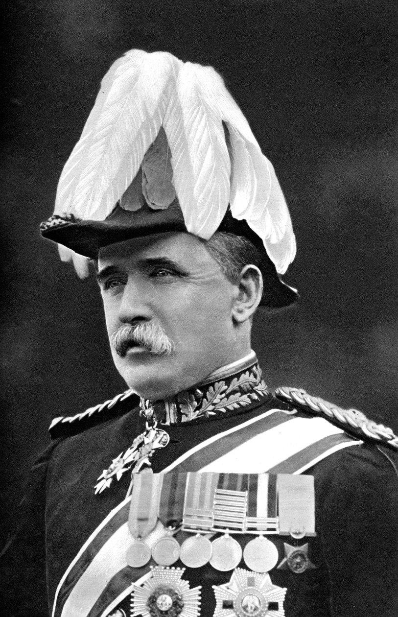 Fältmarskalk Sir John DP Fransk, brittisk soldat, första världskriget, 1914 av Gale and Polden