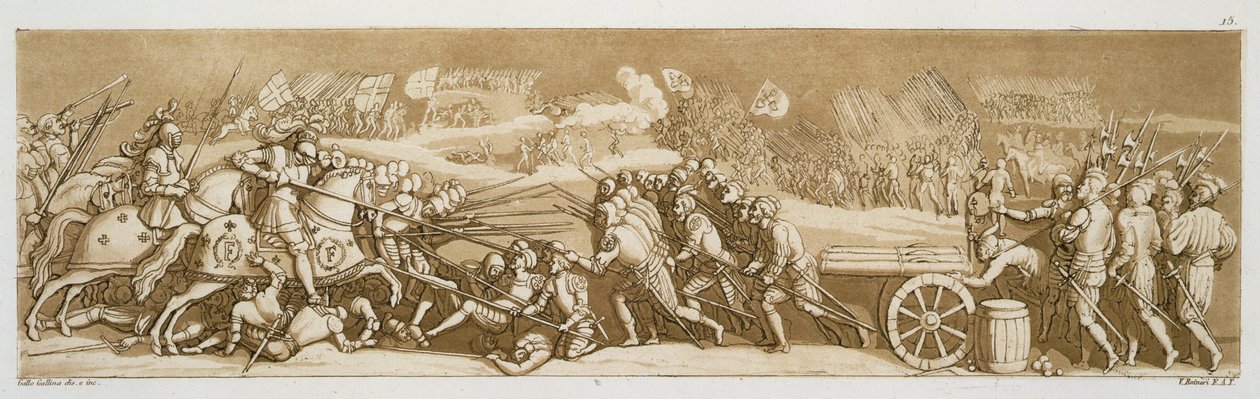 Slaget vid Melegnano, 1515, plåt 15 från 