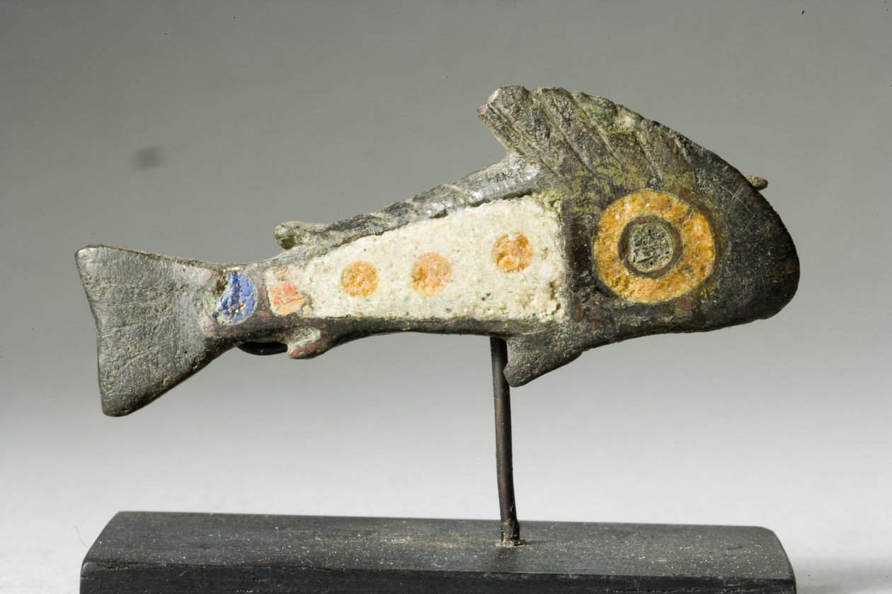 Fiskfibula, 200- och 300-talet e.Kr. (brons med emaljinläggningar) av Gallo Roman