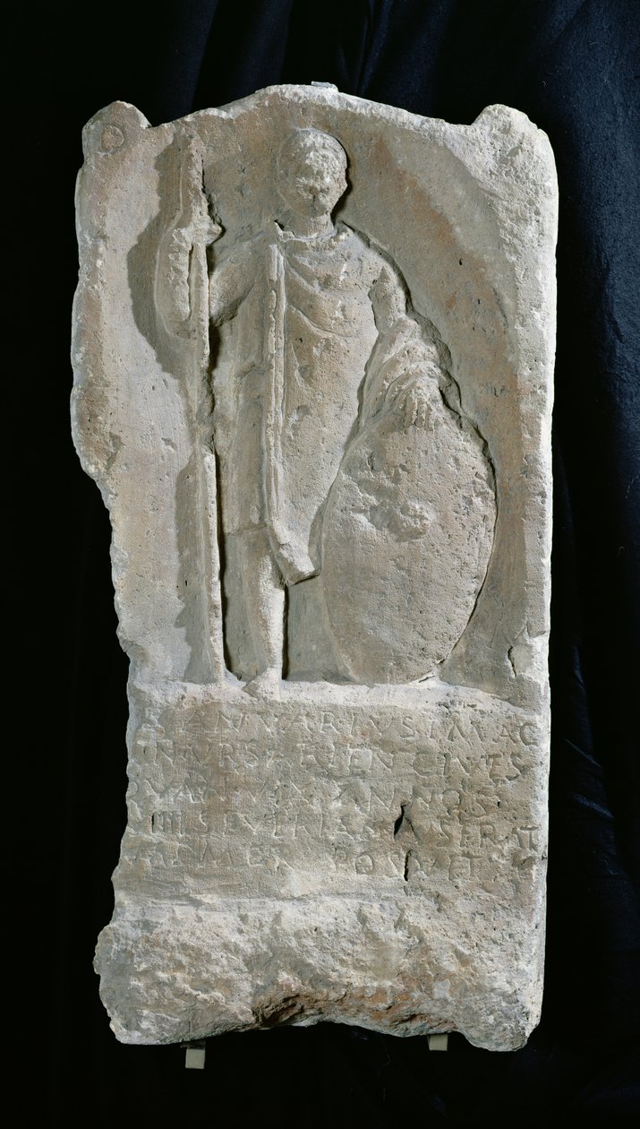Stela av en soldat, från Longueau (kalksten) av Gallo Roman