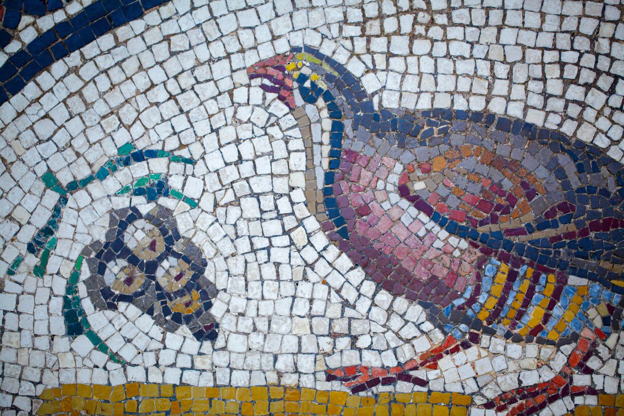 Romersk mosaik av Gallo-Roman