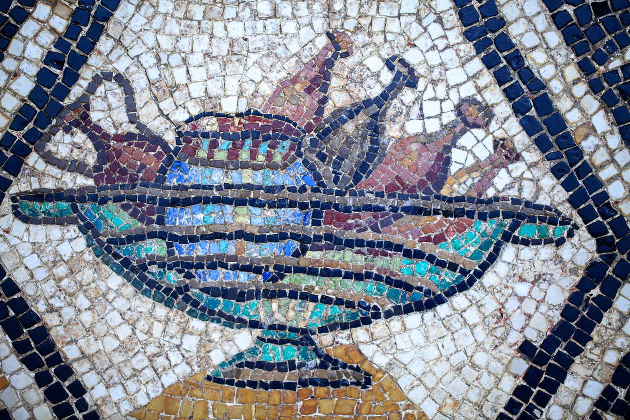 Romersk mosaik av Gallo-Roman Gallo-Roman