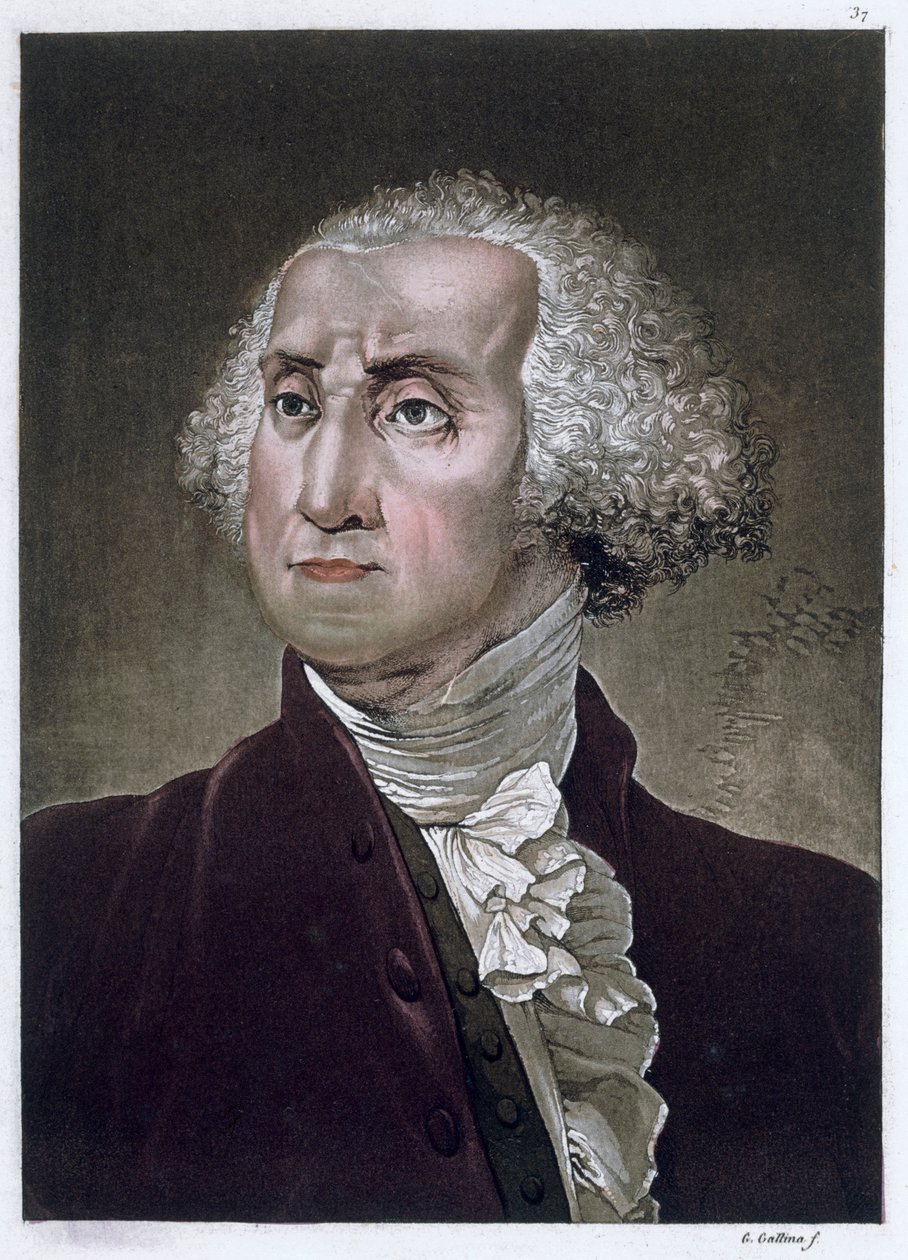 George Washington, USA:s förste president, c1820 av Gallo Gallina