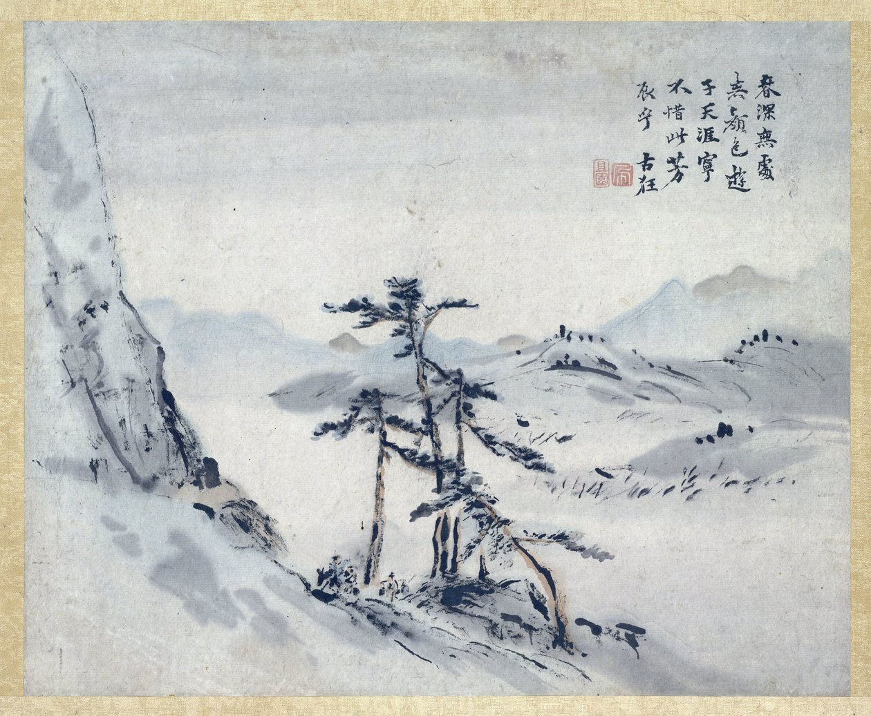 Målning av Gao Qipei