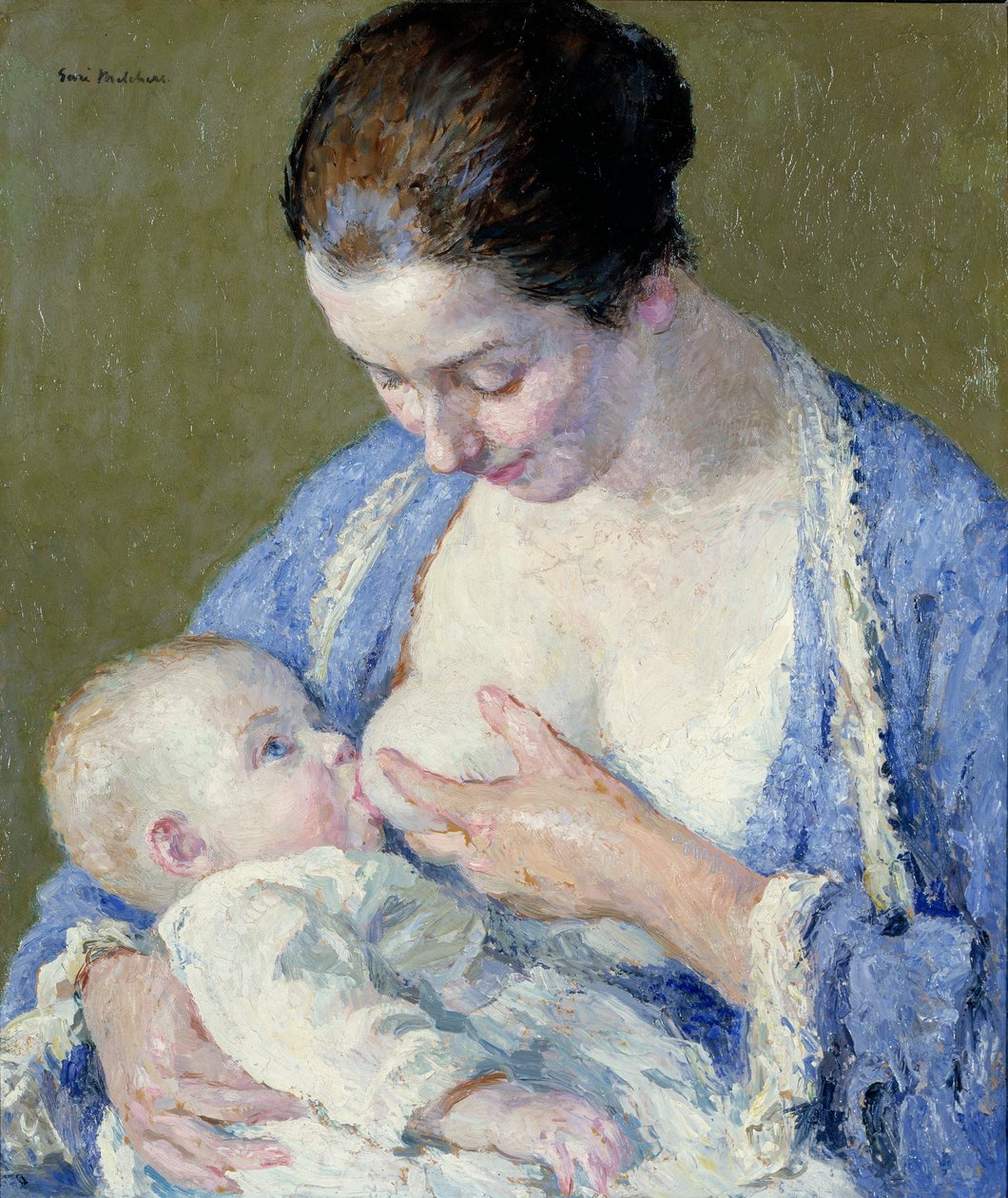 Mor och barn av Gari Melchers