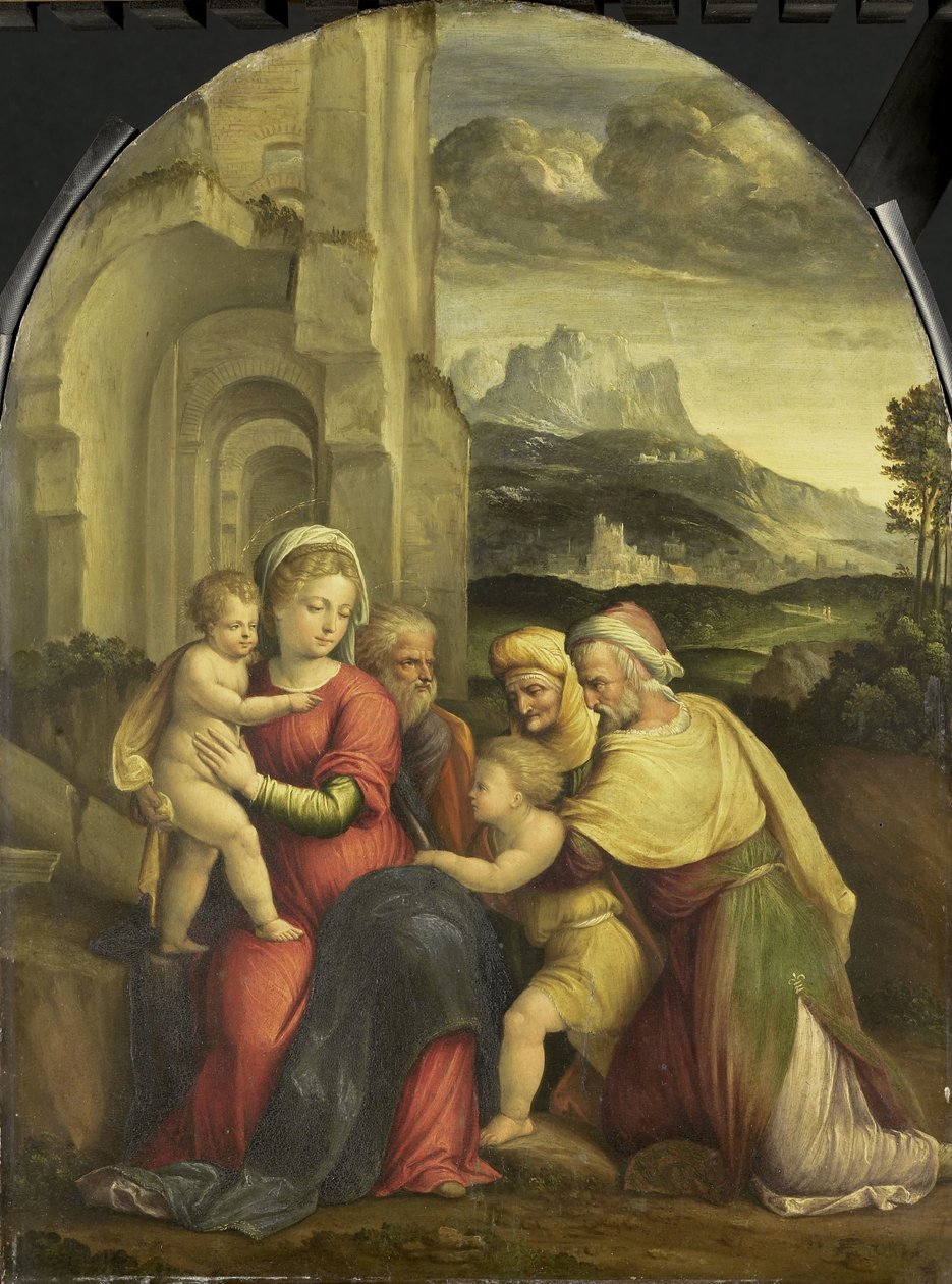 Den heliga familjen av Garofalo
