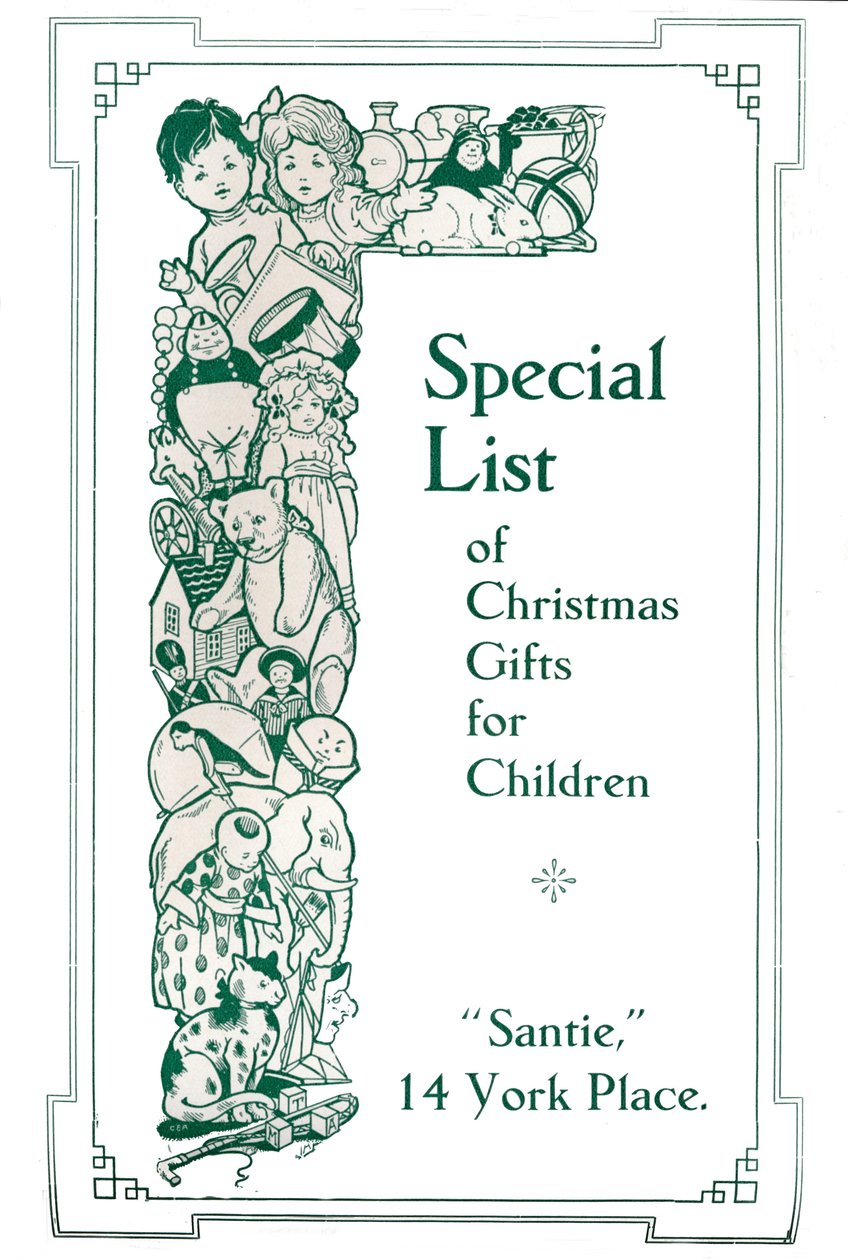 Särskild lista över julklappar för barn, 1917 av Garratt and Atkinson