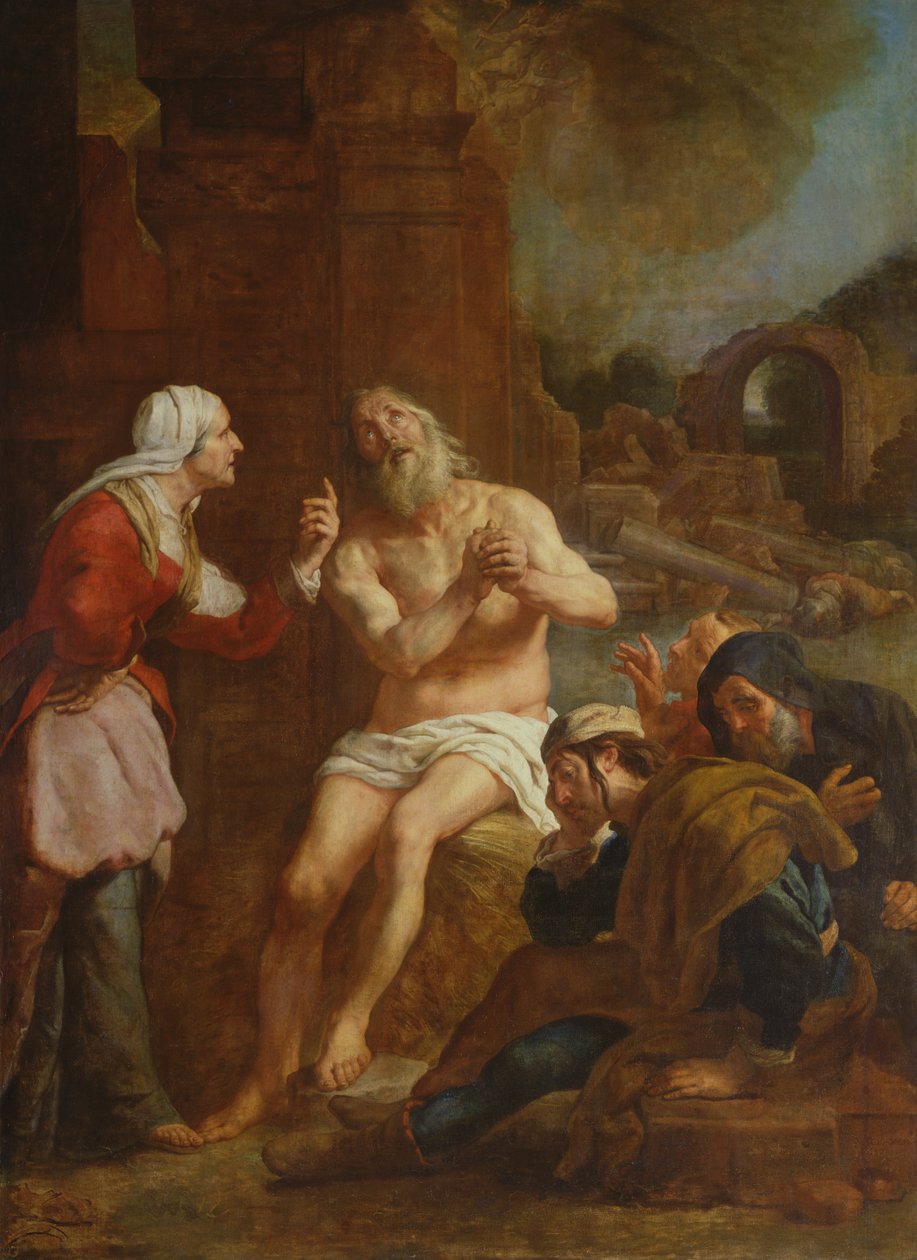 Job inför motgångar, 1619 av Gaspar De Crayer