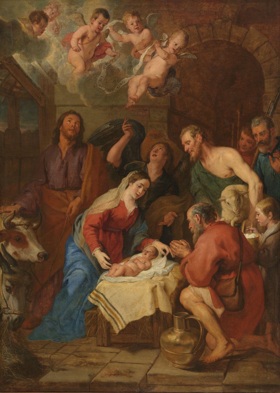 Tillbedjan av herdarna av Gaspar De Crayer