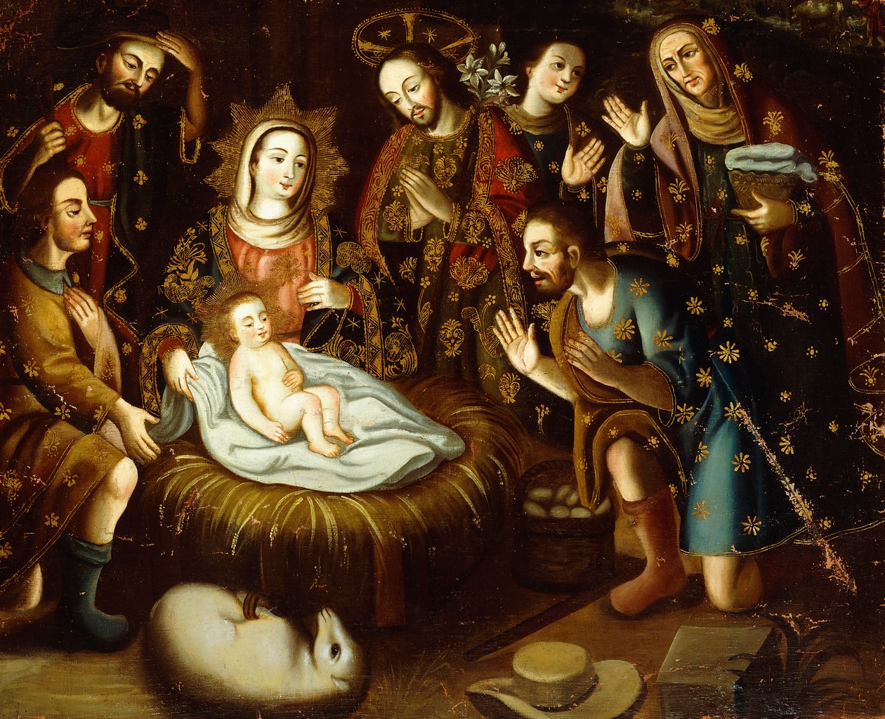 Tillbedjan av herdarna, av Gaspar Miguel de Berrio