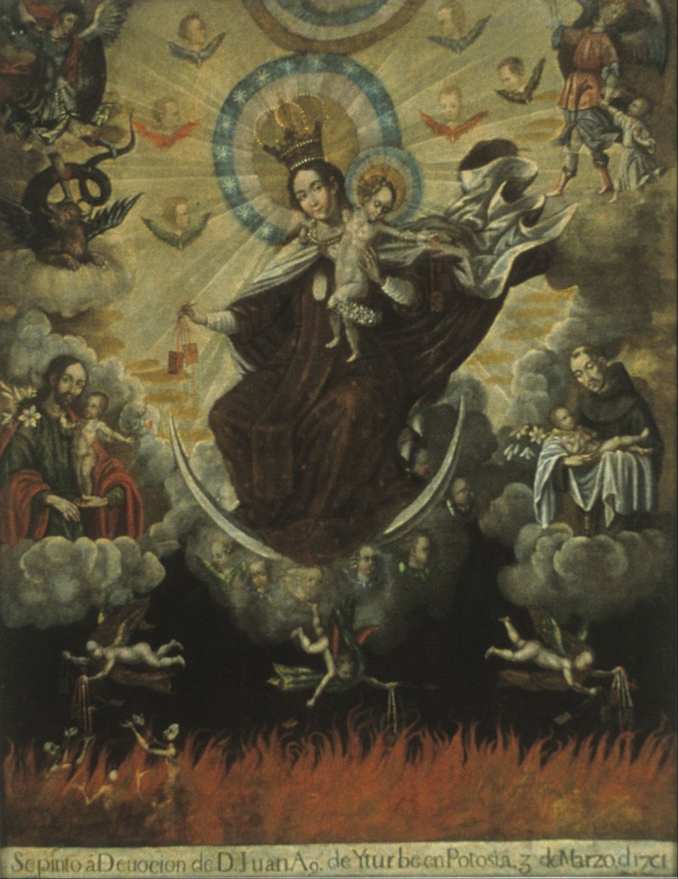 Vår Fru av Mount Carmel av Gaspar Miguel de Berrio