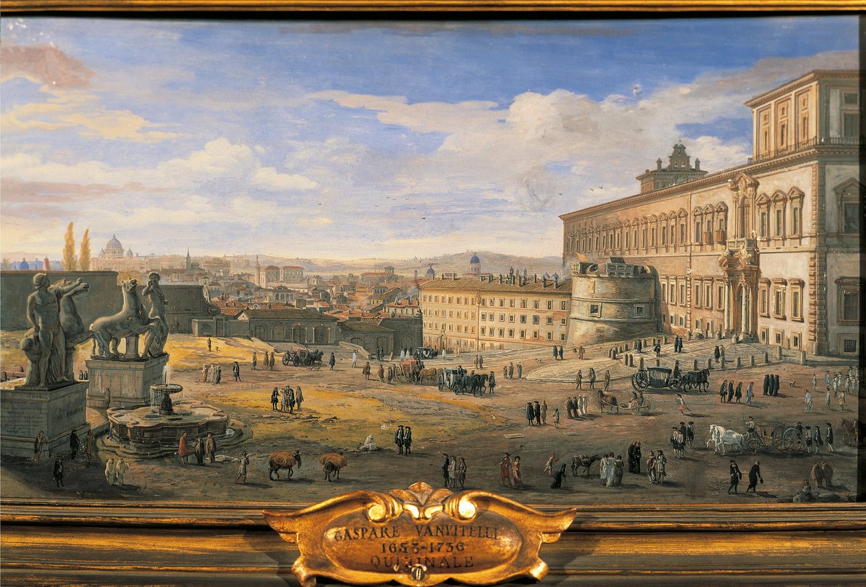 Italien, Rom, Quirinalpalatset av Gaspar van Wittel