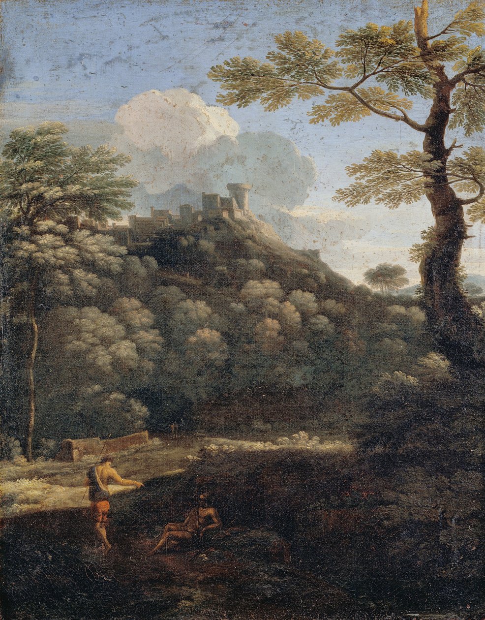 Ett slott i skogen av Gaspard Poussin Dughet
