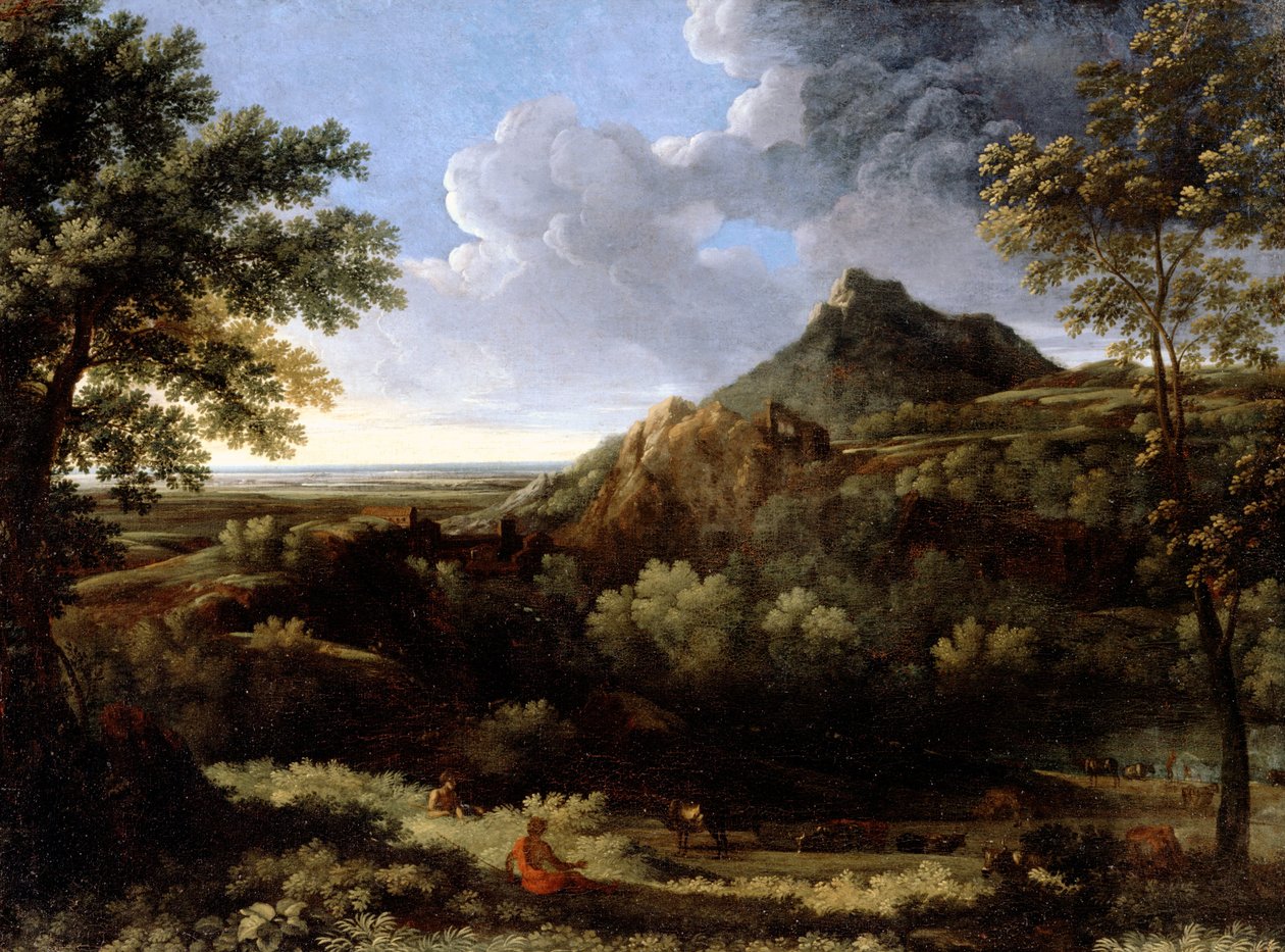 Landskapet i den romerska Campagna av Gaspard Poussin Dughet