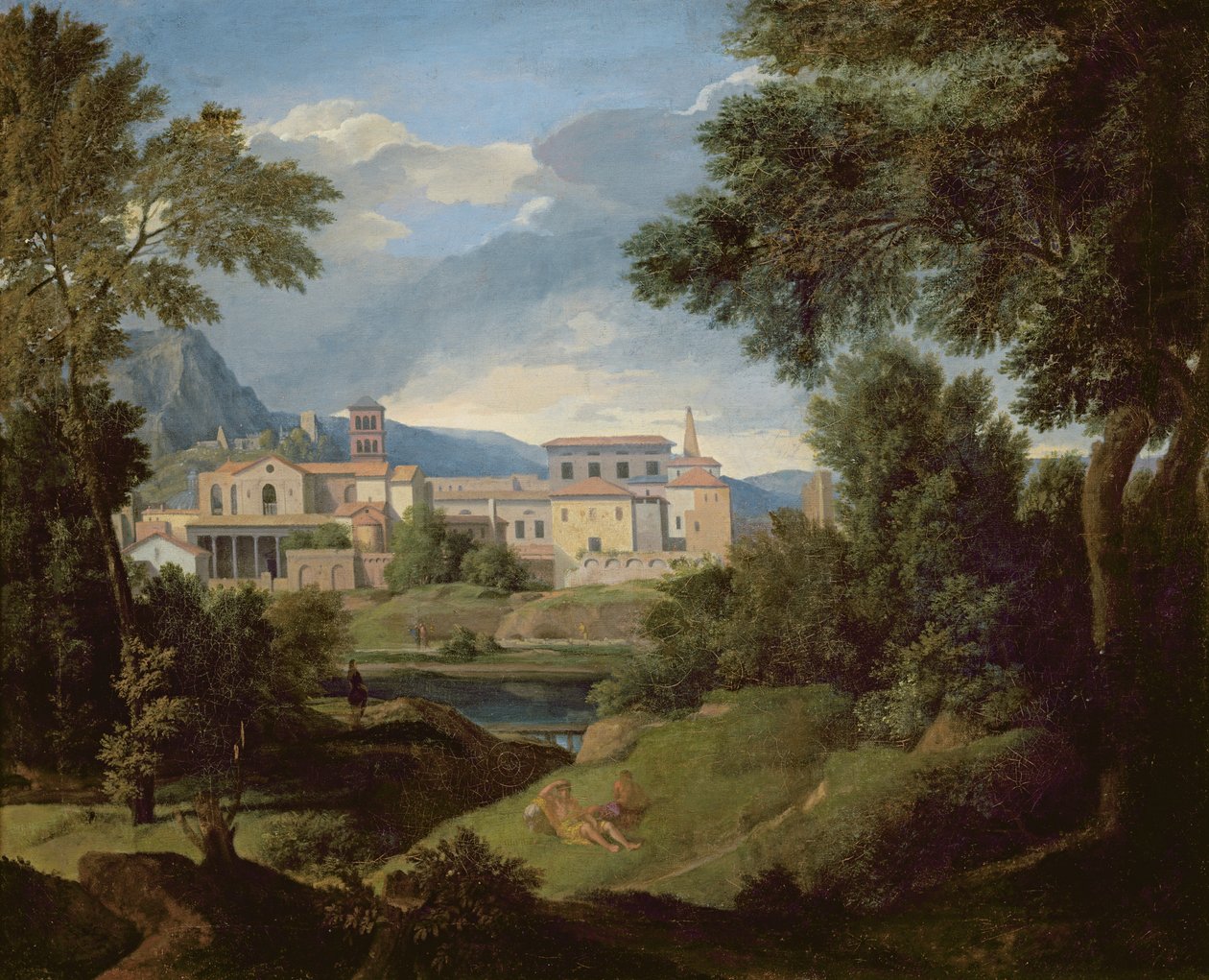 Italienskt landskap av Gaspard Poussin Dughet