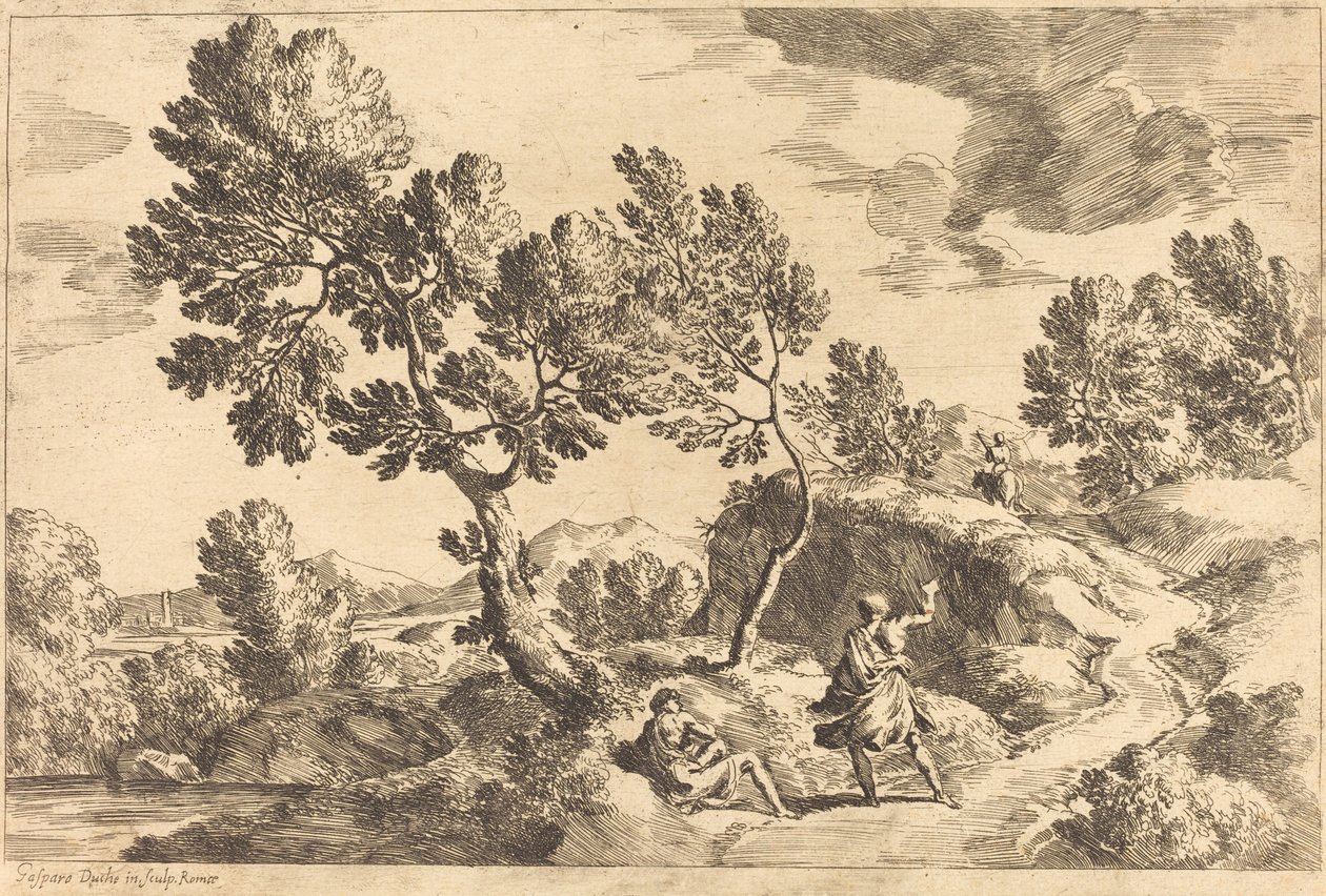 Romerskt landskap av Gaspard Dughet