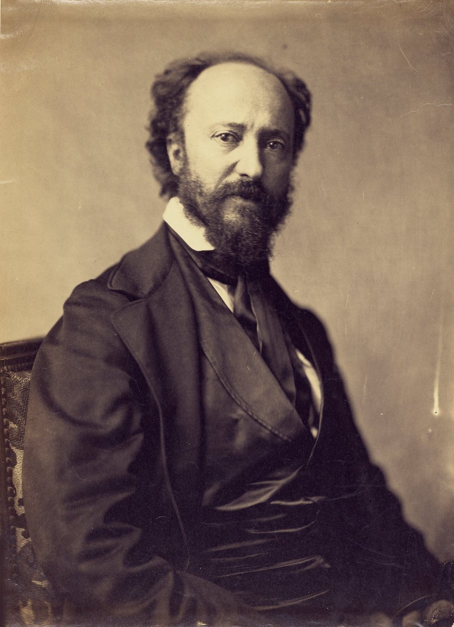 Porträtt av Charles Daubigny 1817-1878, 1861-1869. av Gaspard Félix Nadar