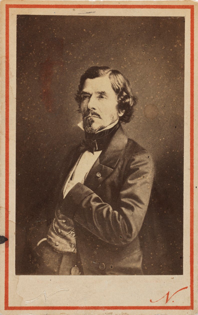 Porträtt av Eugene Delacroix 1798-1863, 1858. av Gaspard Félix Nadar