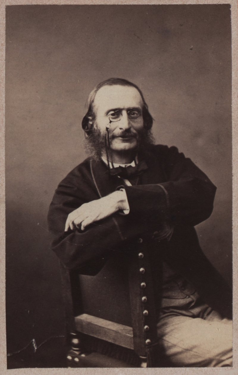 Porträtt av Jacques Offenbach 1819-1880, ca 1860. av Gaspard Félix Nadar