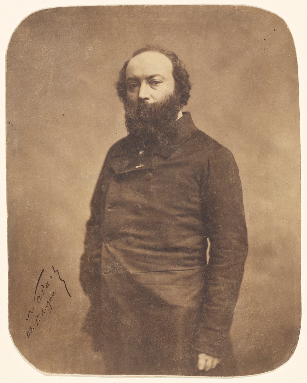 Porträtt av Théodore Rousseau 1812-1867, 1855-1859. av Gaspard Félix Nadar