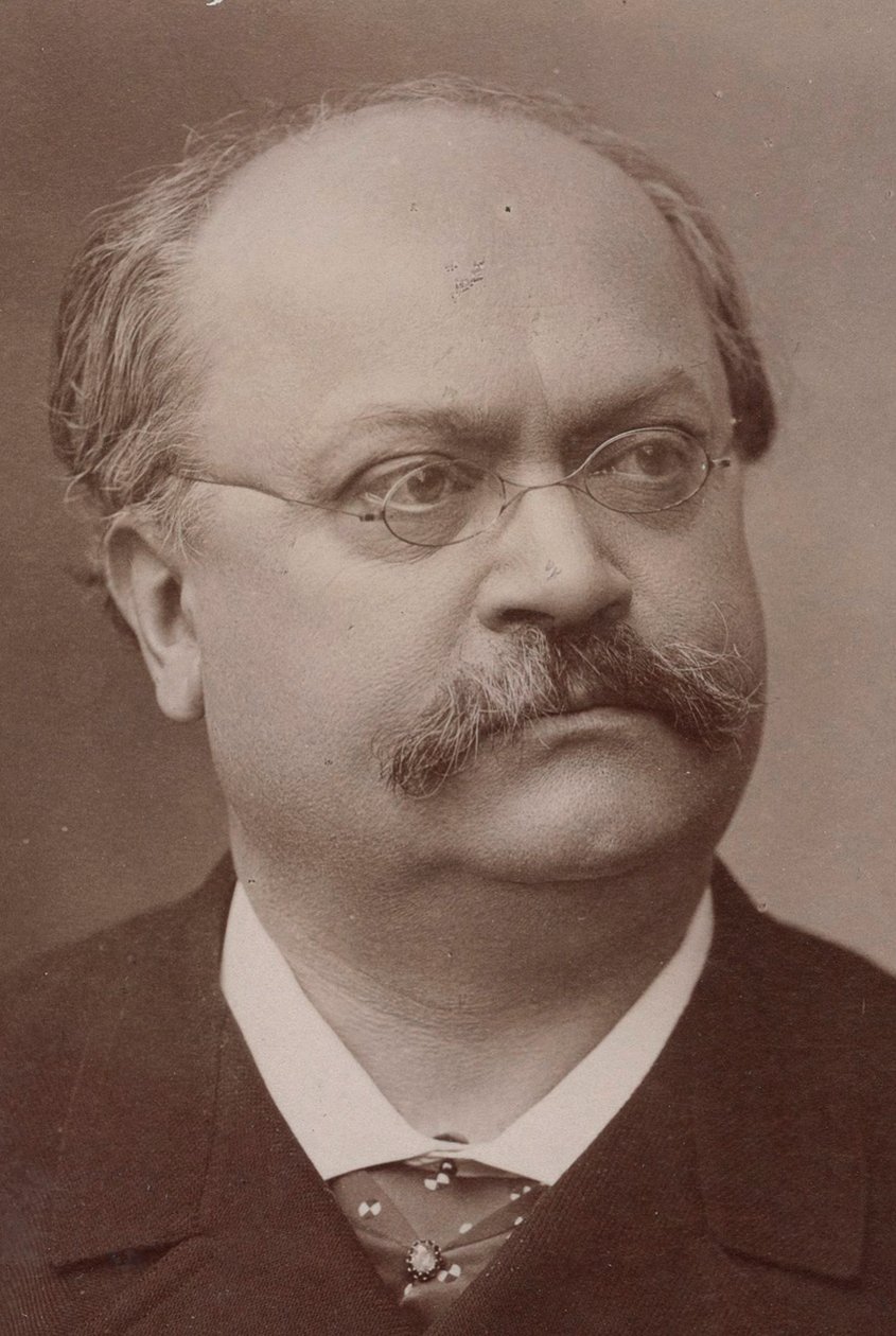 Porträtt av kompositören Charles Lecocq 1832-1918. av Gaspard Félix Nadar