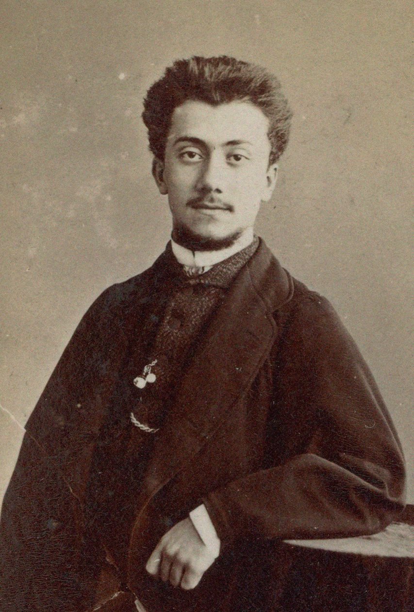 Porträtt av kompositören Alexandre Luigini 1850-1906. av Gaspard Félix Nadar