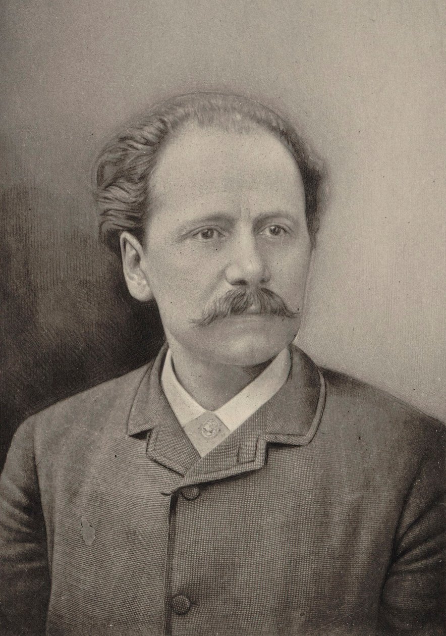 Porträtt av kompositören Jules Massenet 1842-1912, 1890. av Gaspard Félix Nadar