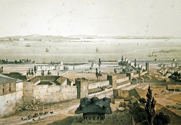 Panorama över Konstantinopels väggar, skylt 23 från 