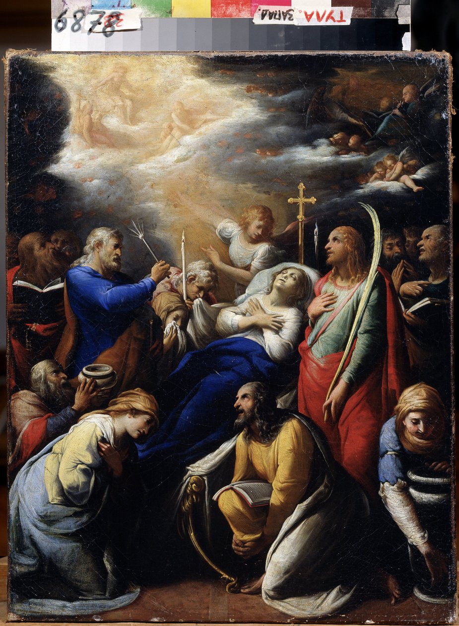 ""La mort de la Vierge"" (Jungfruns död) Målning av Gaspard Gailius (17eme siecle) 1612 Statens konstmuseum, Toula av Gaspard Gailius