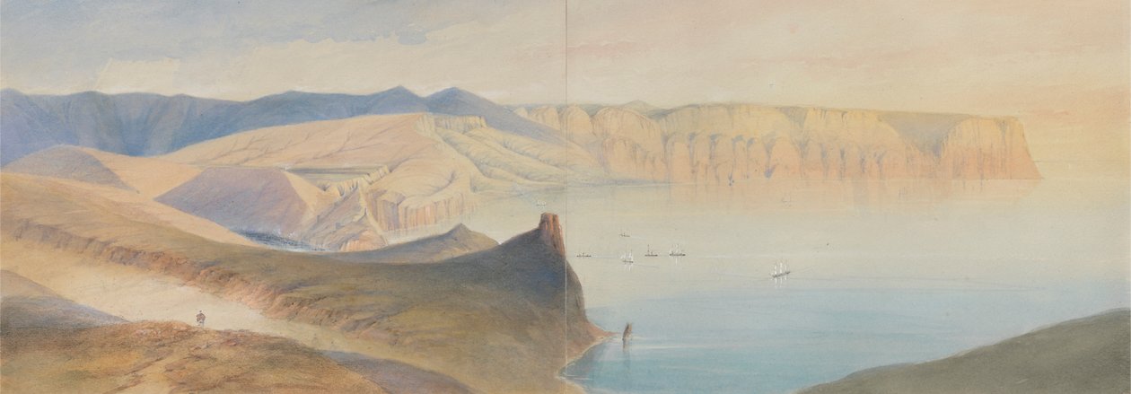 Cape Aia och Balaklava Bay, 1854 av Gaspard Le Marchant Tupper