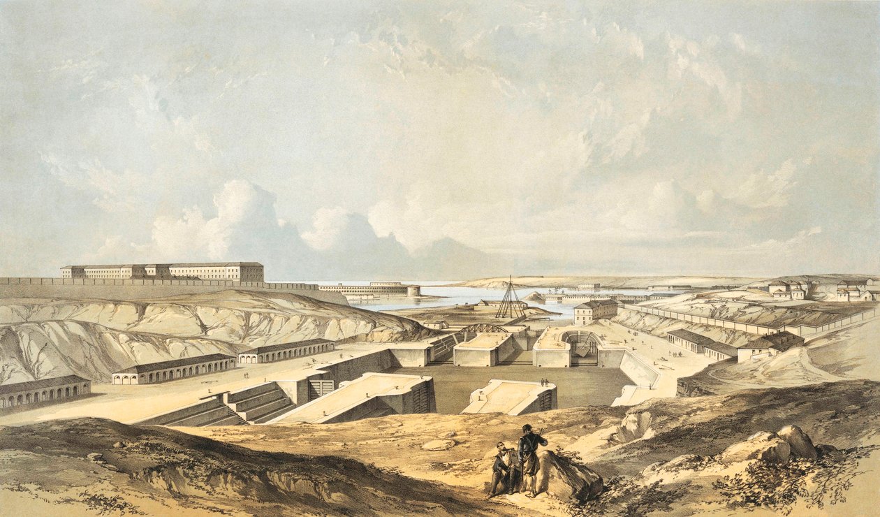 Hamnar och hamnen i Sevastopol av Gaspard Le Marchant Tupper