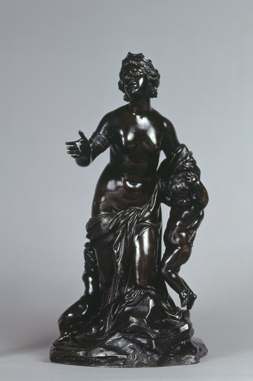 Latona och hennes barn, Apollo och Diana, ca 1671 (brons med lackerad patina) av Gaspard Marsy