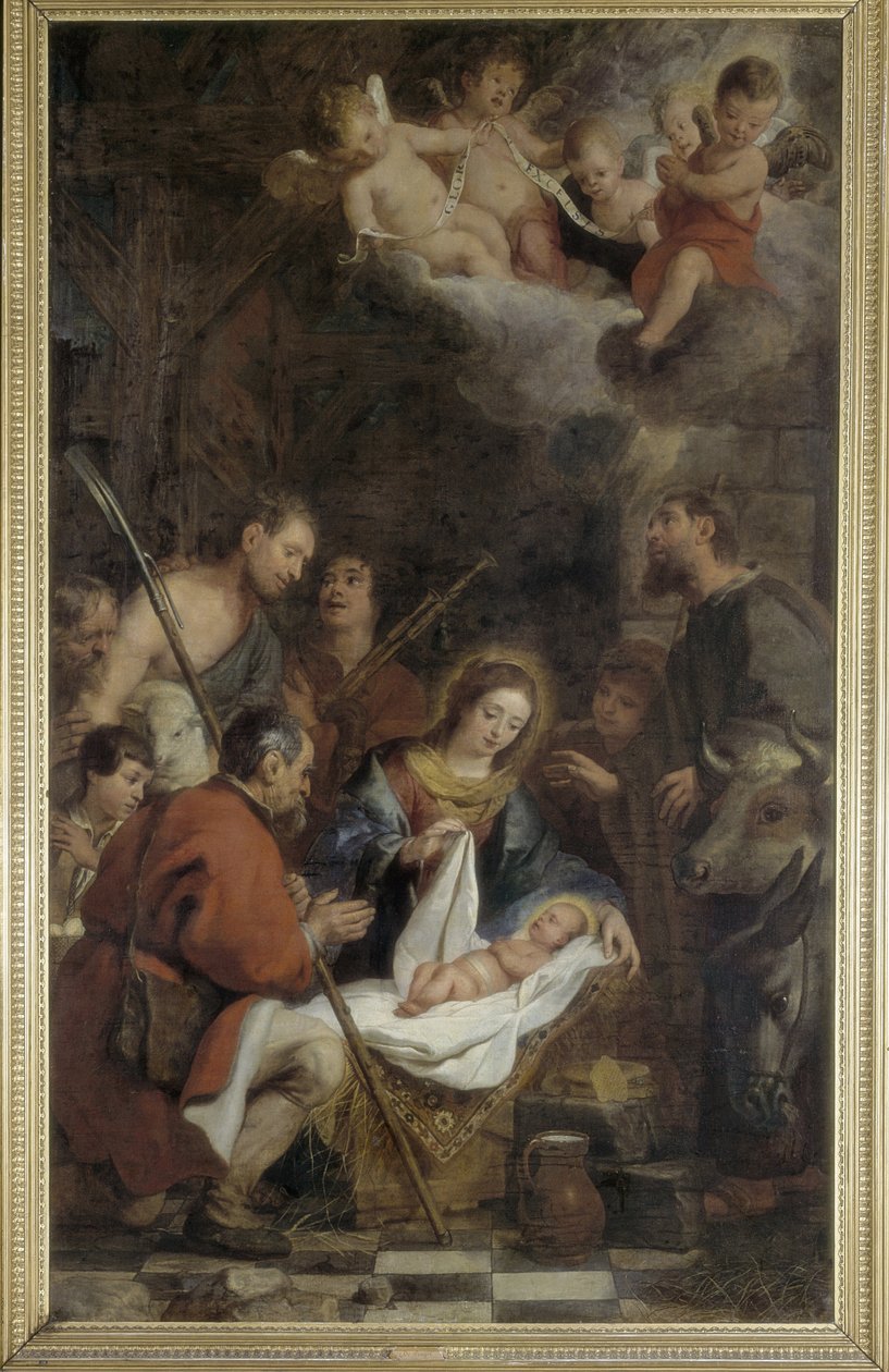 Tillbedjan av herdarna av Gaspard de Crayer