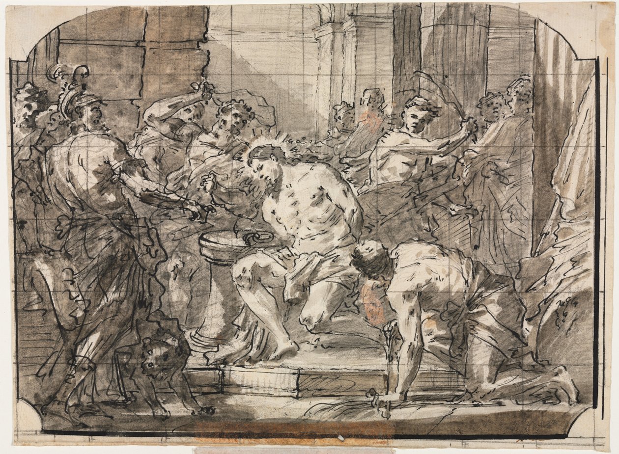 Kristi flagellation, ca. 175055. av Gaspare Diziani