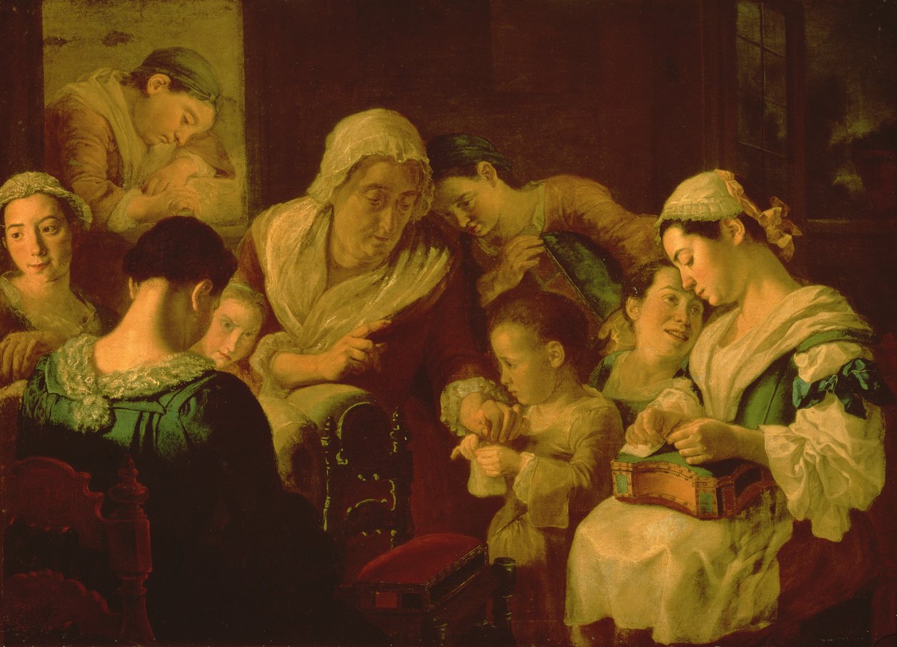 Handarbetesskolan, 1751-52 av Gaspare Traversi