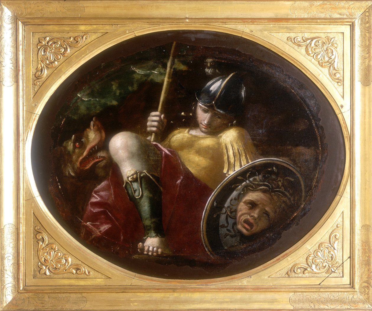 Minerva, verk av Gaspare Venturini, konserverad på Galleria Estense i Modena av Gaspare Venturini