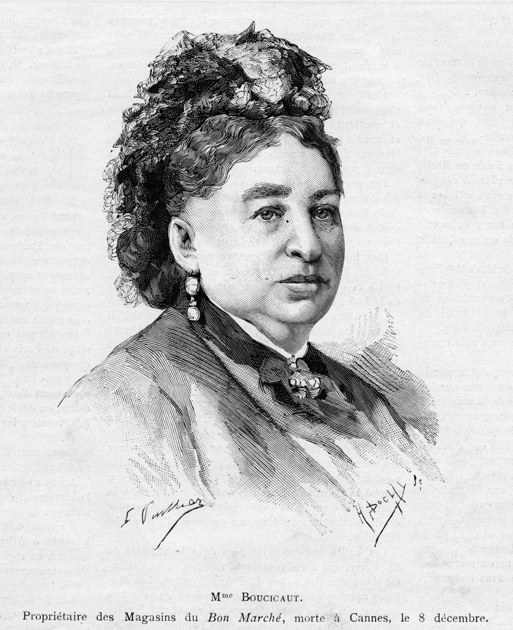 Marguerite Boucicaut, 1887 av Gaston Vuillier