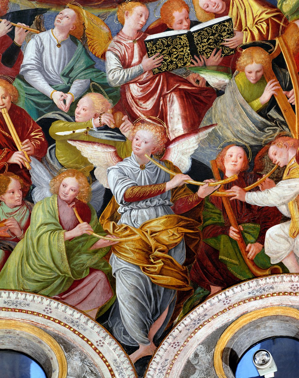 Änglarnas konsert, 1534-36 (detalj) (se 175762) av Gaudenzio Ferrari