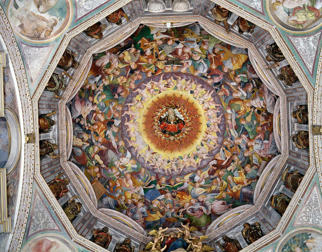 Änglarnas konsert, från kupolen, 1534-35 av Gaudenzio Ferrari