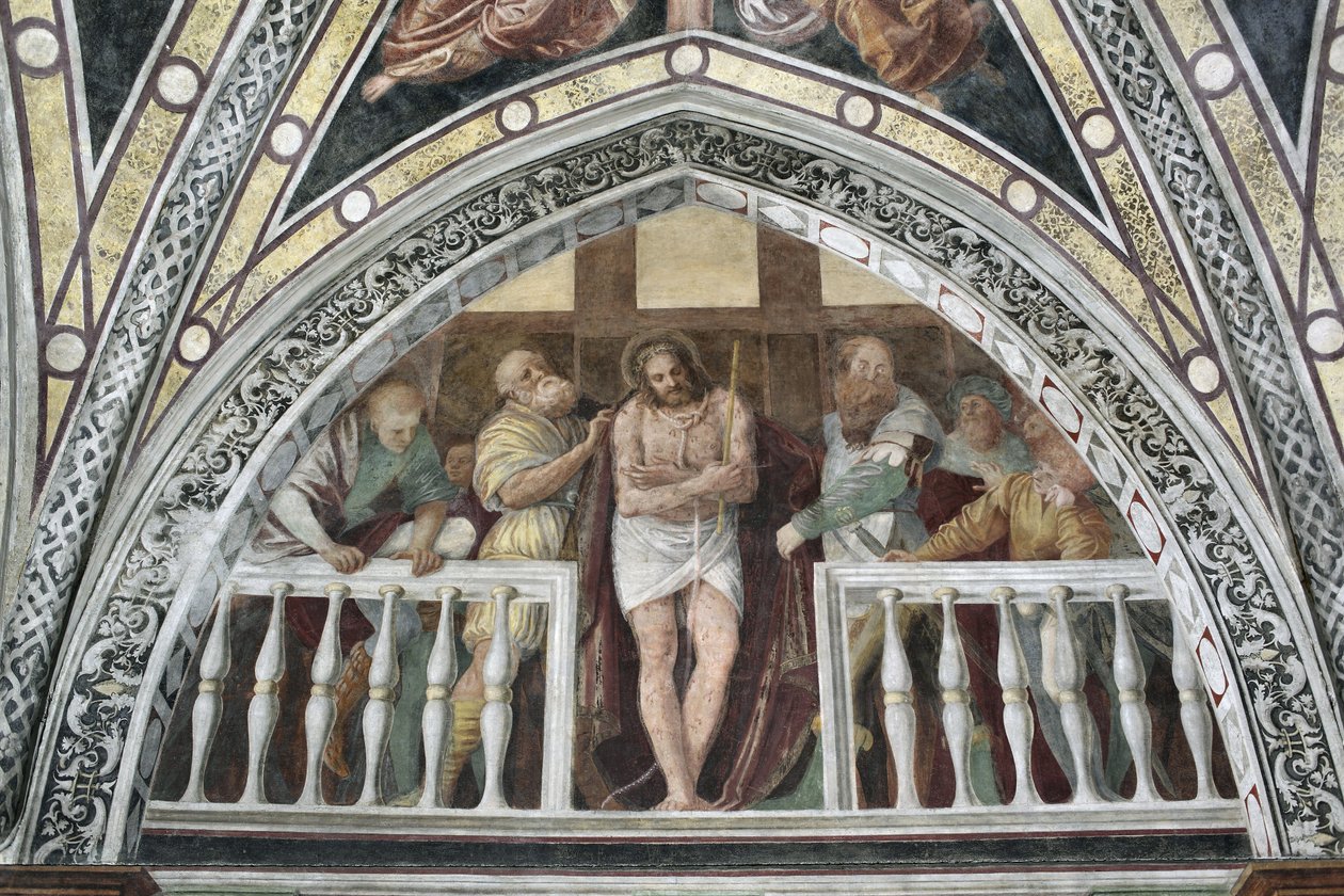 Ecce Homo Fresco av Gaudenzio Ferrari (1475 ca-1546) 1542 Milano, Basilica of Santa Maria delle Grazie Italien av Gaudenzio Ferrari