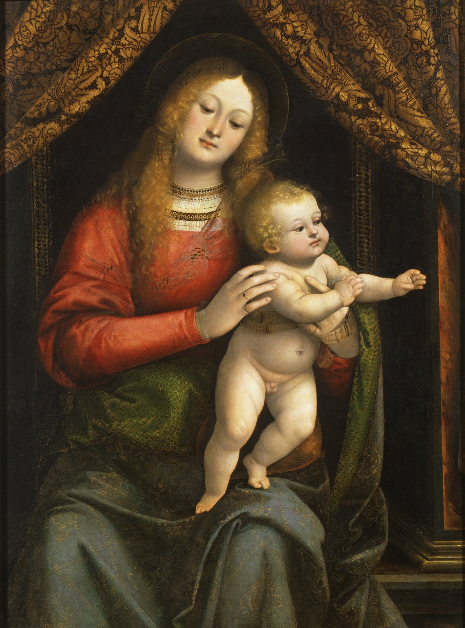 Madonna och barn av Gaudenzio Ferrari
