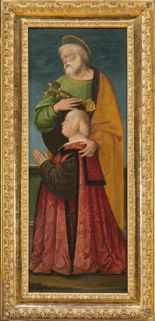St Peter och en donator, c.1517-18 av Gaudenzio Ferrari